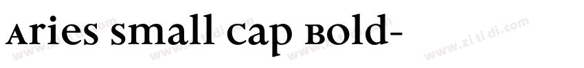 Aries Small Cap Bold字体转换
